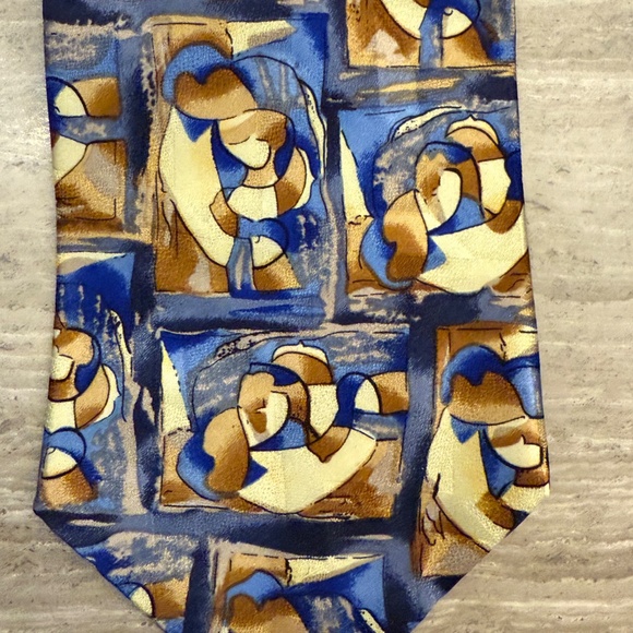 ArtSmart Silk Tie from the Marina Picasso Collection Long / Tall 66" - Picture 5 of 10